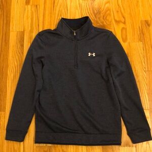 Under Armour Men’s Golf Storm SweaterFleece 1/4 Zip Pullover in Navy Blue. EUC